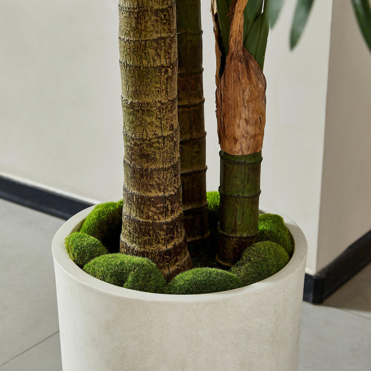 Künstliche Goldfruchtpalme - Saphira, 150 cm, Kunstbaum von aplanta, inkl. Startertopf, in Grün, für drinnen