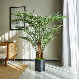Künstliche Kentia-Palme - Caliora, 180 cm, Kunstbaum von aplanta, inkl. Startertopf, in Grün, für drinnen