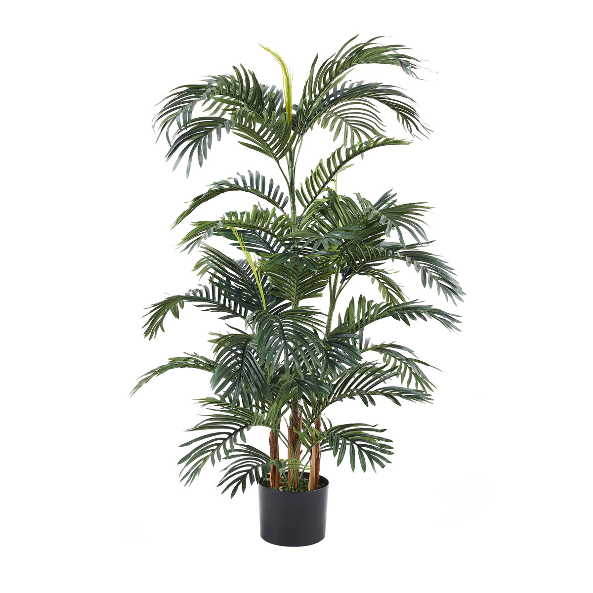 Künstliche Palme - Kaelani, 135 cm, Kunstbaum von aplanta, inkl. Startertopf, in Grün, für drinnen