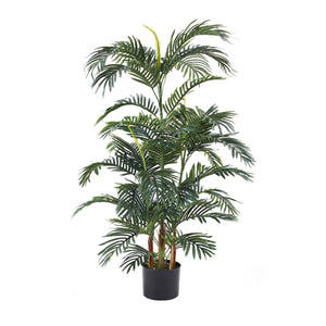 Künstliche Palme - Kaelani, 135 cm, Kunstbaum von aplanta, inkl. Startertopf, in Grün, für drinnen