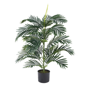 Künstliche Palme - Senara, 90 cm, Kunstbaum von aplanta, inkl. Startertopf, in Grün, für drinnen