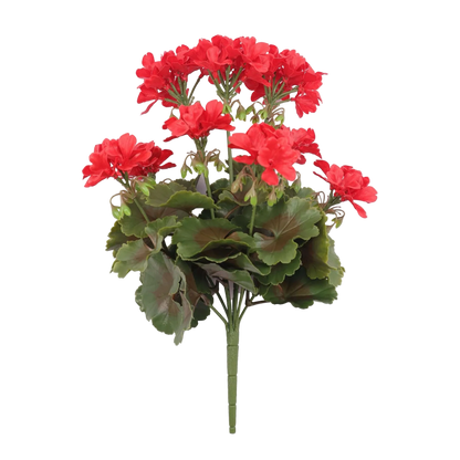 Künstliche Geranie - Perla | 40 cm rot