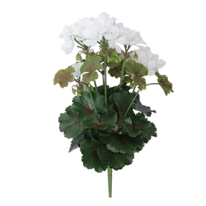 Künstliche Geranie - Perla | 40 cm weiß