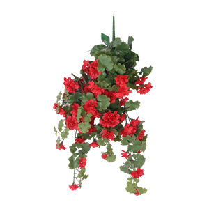 Künstliche Hänge-Geranie - Sunny | 88 cm rot