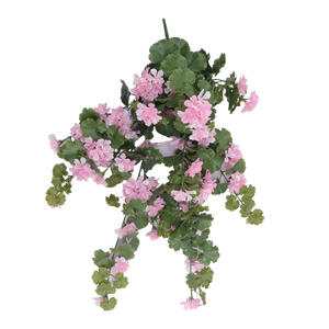 Künstliche Hänge-Geranie - Sunny | 88 cm rosa