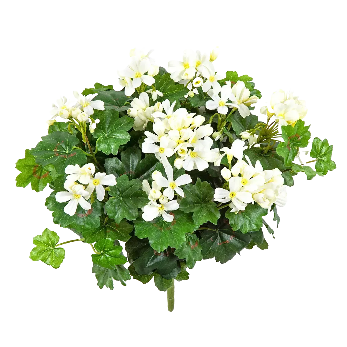 Künstliche Geranie - Anton, 35 cm, Kunstpflanze von aplanta, Steckpflanze, in Natur, für drinnen