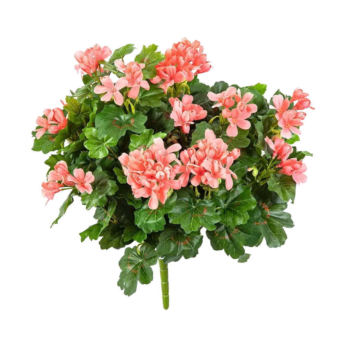Künstliche Geranie - Adrian, 35 cm, Kunstpflanze von aplanta, Steckpflanze, in Natur, für drinnen