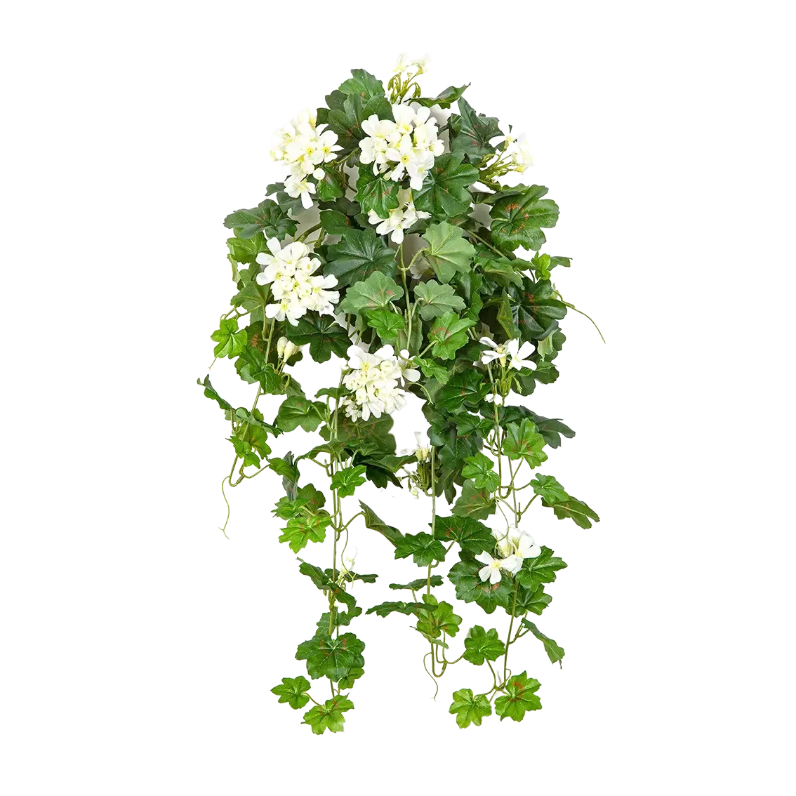 Künstliche Hänge-Geranie - Ali, 72 cm, Kunstpflanze von aplanta, Steckpflanze, in Natur, für drinnen