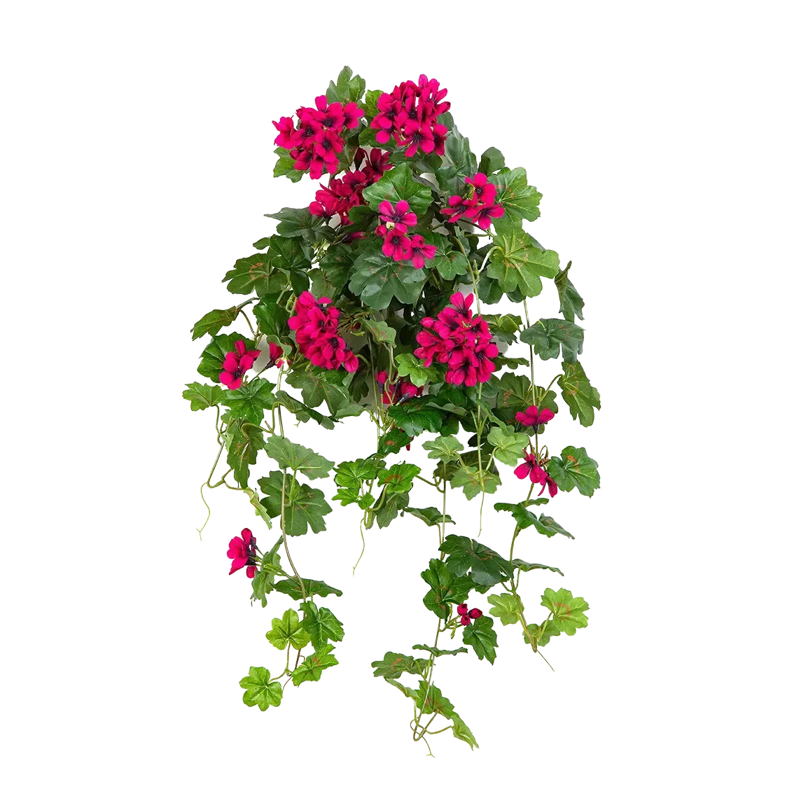 Künstliche Hänge-Geranie - Arne, 72 cm, Kunstpflanze von aplanta, Steckpflanze, in Natur, für drinnen