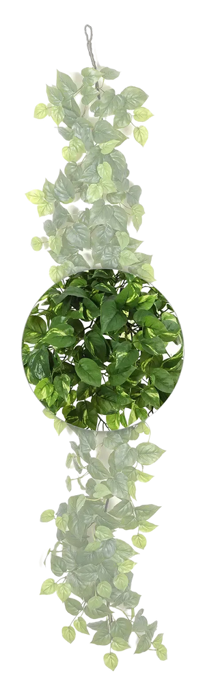 Künstliche Pothos Girlande - Beyza, 180 cm, Kunstpflanze von aplanta, Steckpflanze, in Natur, für drinnen