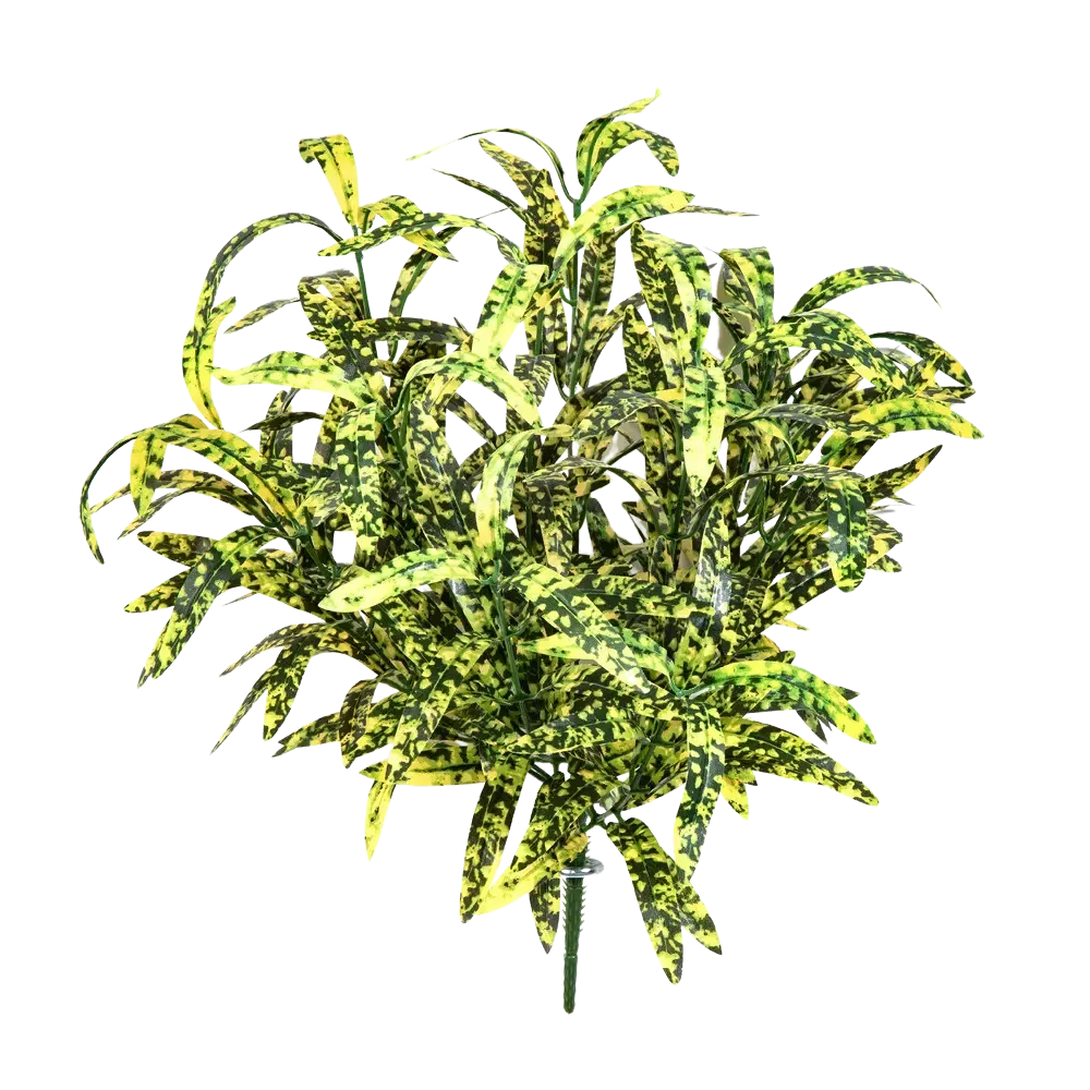 Künstliche Grünlilie - Bettina, 40 cm, Kunstpflanze von aplanta, Steckpflanze, in Gelb, für drinnen