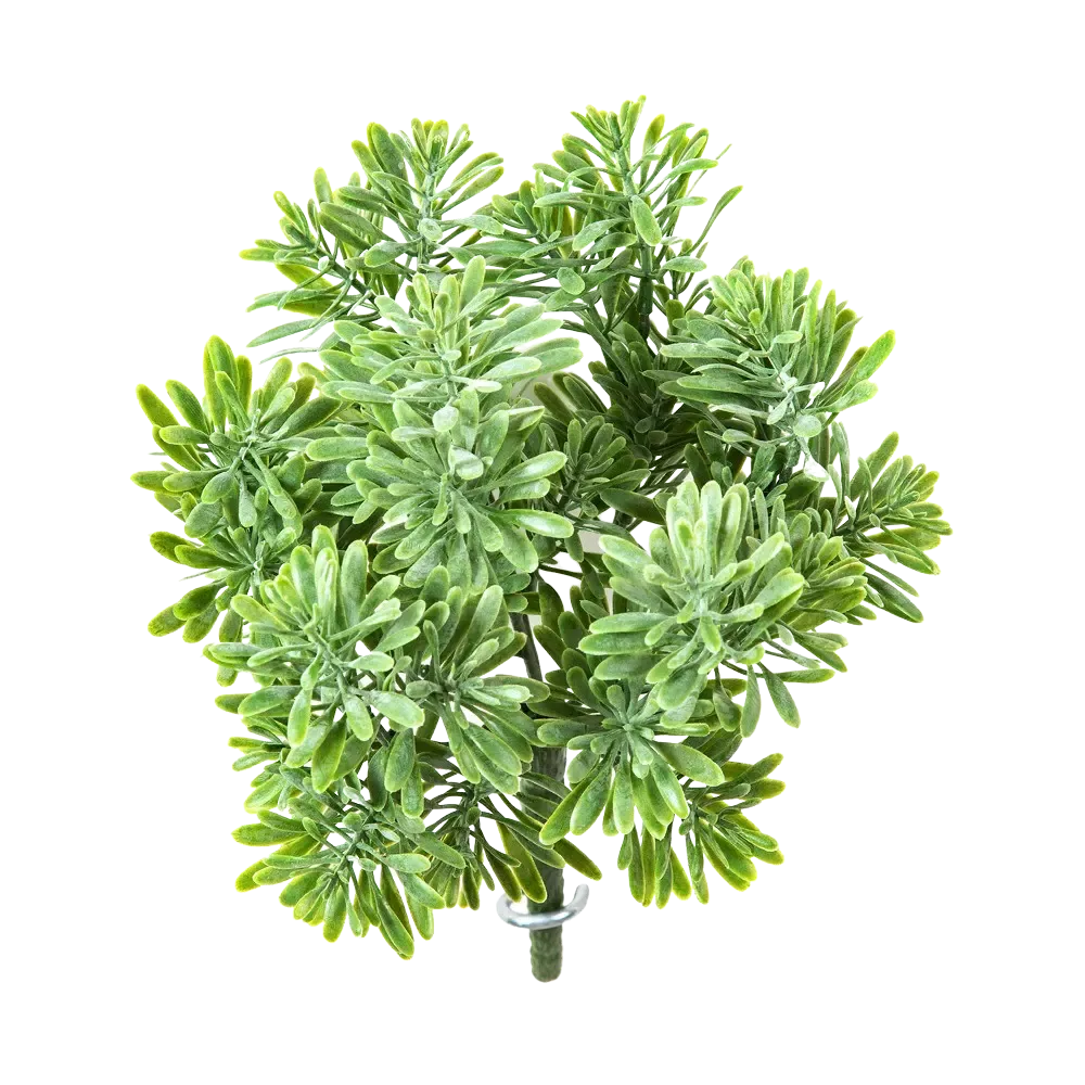Künstliches Greiskraut - Henrike, 18 cm, Kunstpflanze von aplanta, Steckpflanze, in Natur, für drinnen
