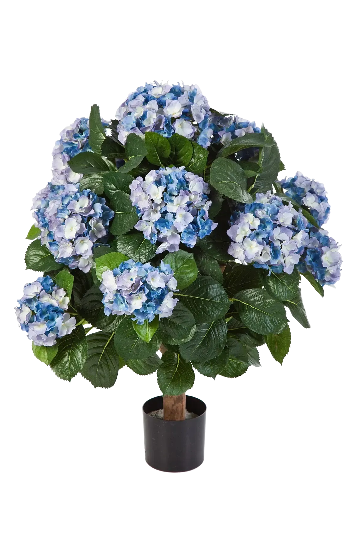 Künstliche Hortensie - Naomi, 62 cm, Kunstpflanze von aplanta, in Blau, für drinnen