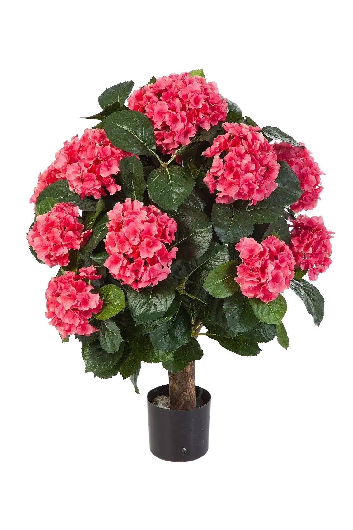 Künstliche Hortensie - Nils, 62 cm, Kunstpflanze von aplanta, in Rot, für drinnen