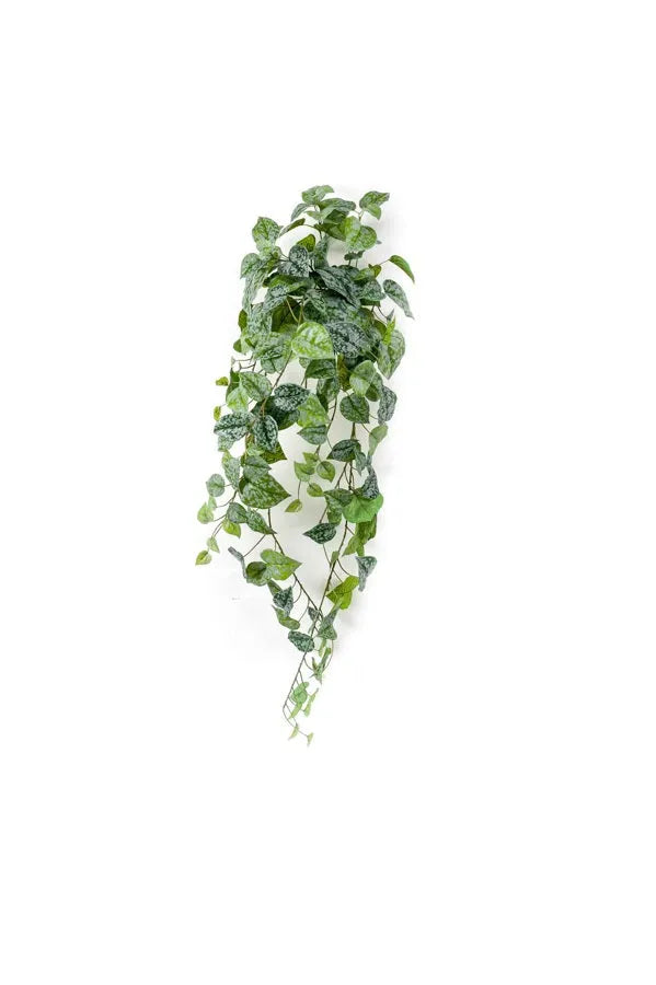 Künstliche Scindapsus pictus - Rudi, 90 cm, Kunstpflanze von aplanta, Steckpflanze, in Grün, für drinnen