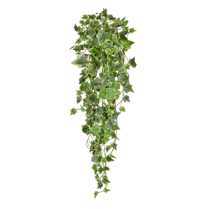 Künstlicher Hänge-Efeu - Eckhard, 86 cm, Kunstpflanze von aplanta, feuerhemmend, B1-zertifiziert, Steckpflanze, in Grün