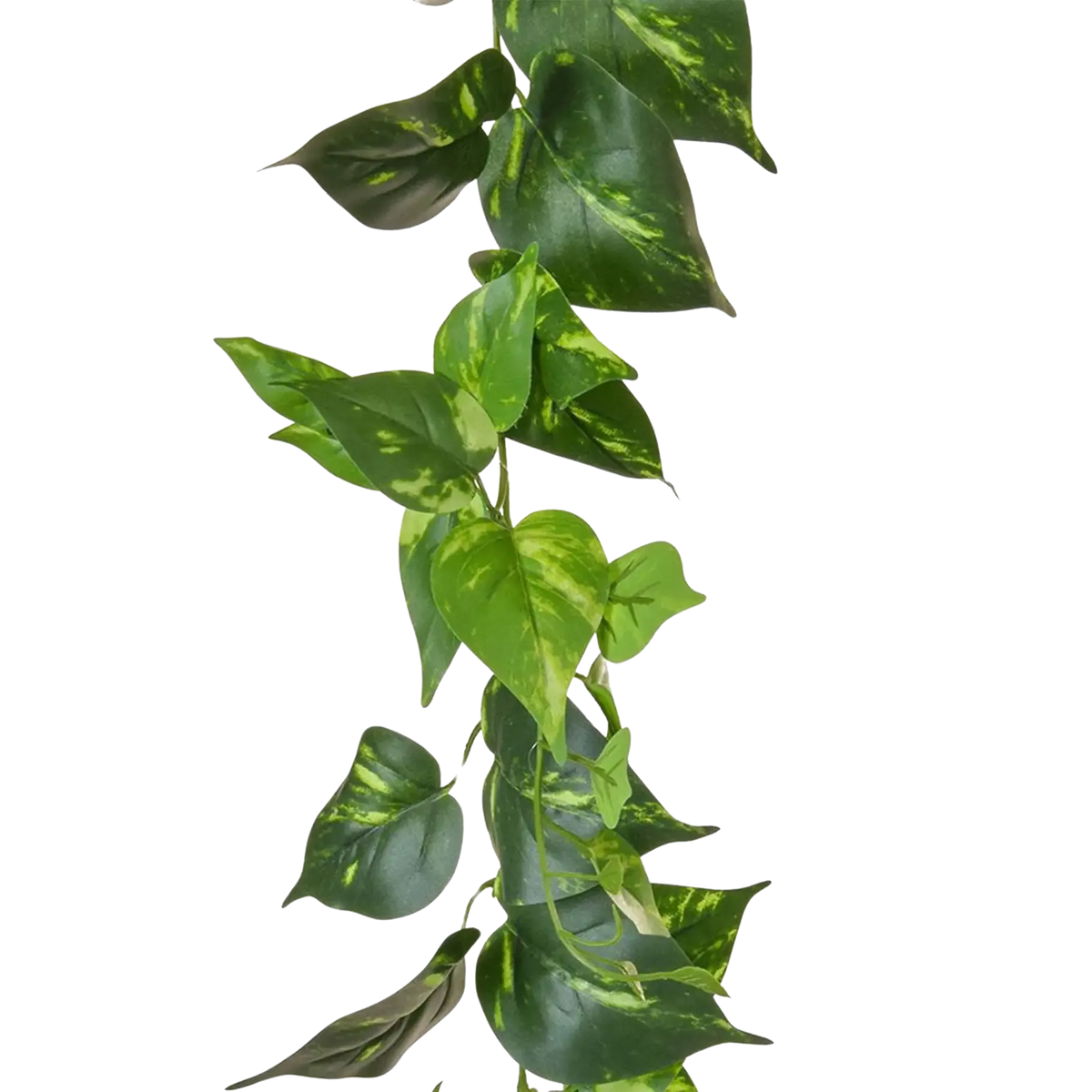 Künstliche Pothos Girlande - Christian, 220 cm, Kunstpflanze von aplanta, feuerhemmend, B1-zertifiziert, in Grün, für drinnen
