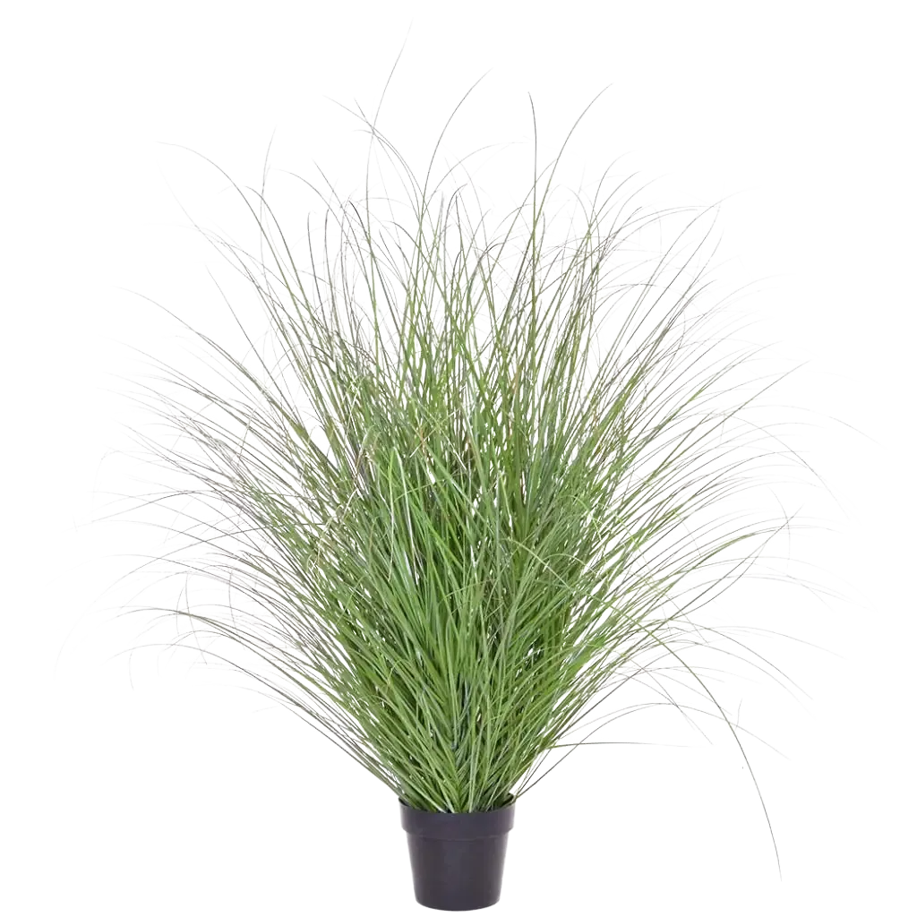 Künstliches Gras - Kerstin, 140 cm, Kunstpflanze von aplanta, feuerhemmend, B1-zertifiziert, in Grün, für drinnen