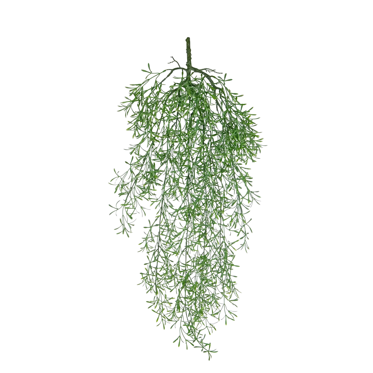 Künstlicher Hänge-Farn - Augustin, 75 cm, Kunstpflanze von aplanta, feuerhemmend, B1-zertifiziert, Steckpflanze, in Grün