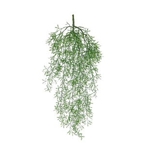Künstlicher Hänge-Farn - Augustin, 75 cm, Kunstpflanze von aplanta, feuerhemmend, B1-zertifiziert, Steckpflanze, in Grün