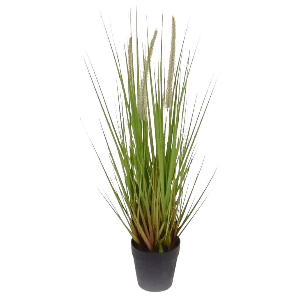 Künstliches Gras - Alfons, 52 cm, Kunstpflanze von aplanta, feuerhemmend, B1-zertifiziert, in Grün, für drinnen