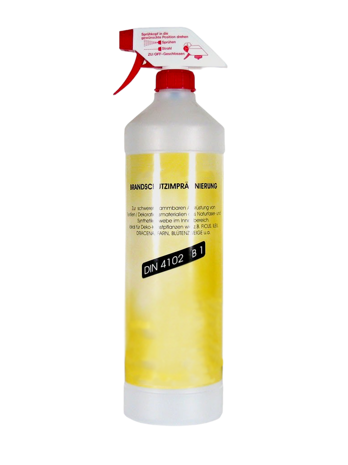 Brandschutzspray B1 für Kunstpflanzen, von aplanta, 1 Liter, für drinnen