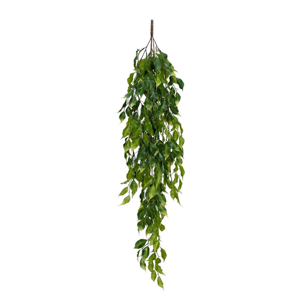 Künstlicher Hänge-Ficus - Elia, 93 cm, Kunstpflanze von aplanta, feuerhemmend, in Grün, für drinnen