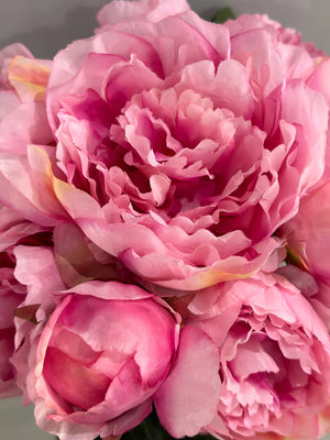 Künstliche Pfingstrose - Franzi, 30 cm, Kunstblume von aplanta, in Rosa, für drinnen