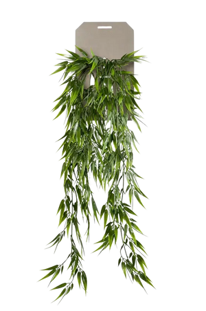 Künstlicher Hänge-Bambus - Natalie, 75 cm, Kunstpflanze von aplanta, Steckpflanze, in Natur, für drinnen