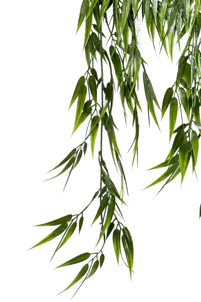 Künstlicher Hänge-Bambus - Natalie, 75 cm, Kunstpflanze von aplanta, Steckpflanze, in Natur, für drinnen