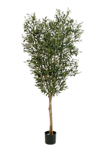 Künstliche Olivenbaum - Ilona, 120 cm, Kunstbaum von aplanta, in Natur, für drinnen
