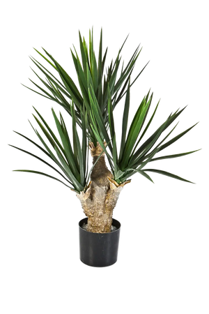 Künstliche Yucca Palme - Stefan, 68 cm, Kunstbaum von aplanta, in Natur, für drinnen